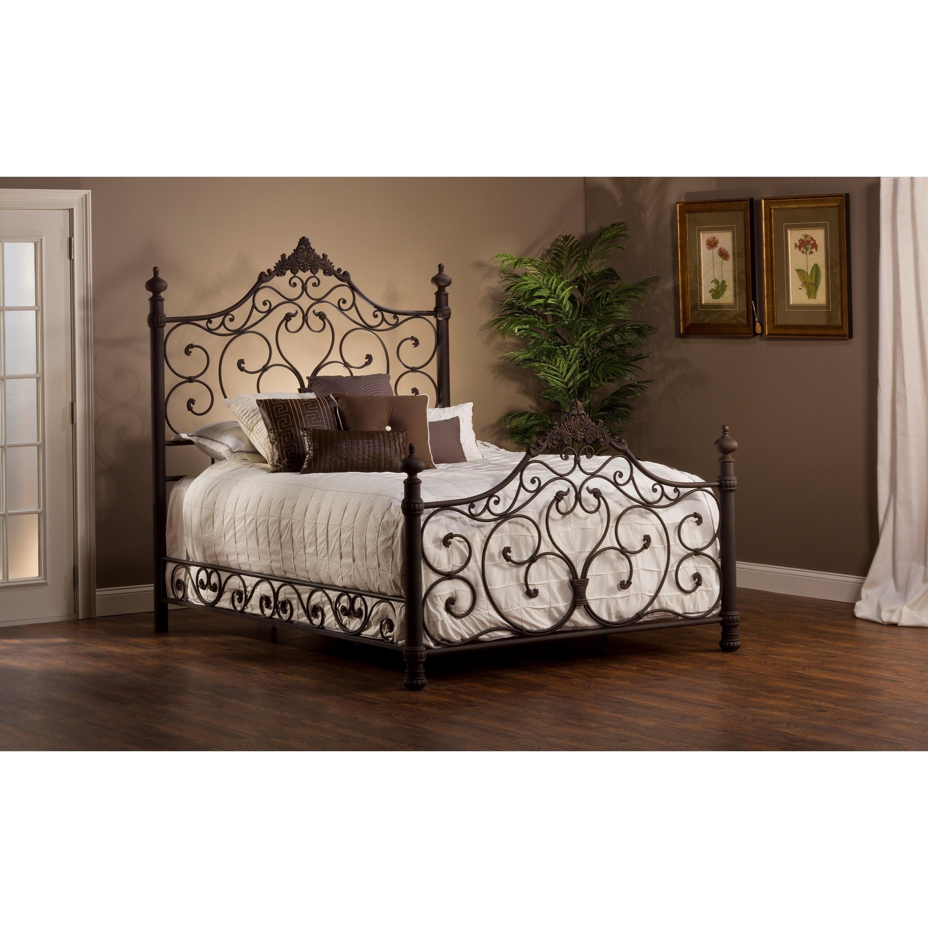 Rod iron outlet bed frame queen